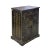 Chinese Chinese Distressed Black Color Dragons Graphic Side Table Cabinet For Sale - Image 3 of 6