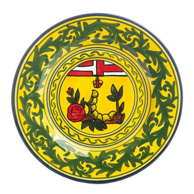 Traditional Silkwood Dessert Plate 7.5", Contrade Dinnerware From Siena For Sale - Image 3 of 9