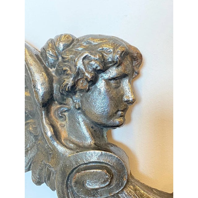 Antique Cast Iron Decorations, Set of 2 For Sale - Image 6 of 13