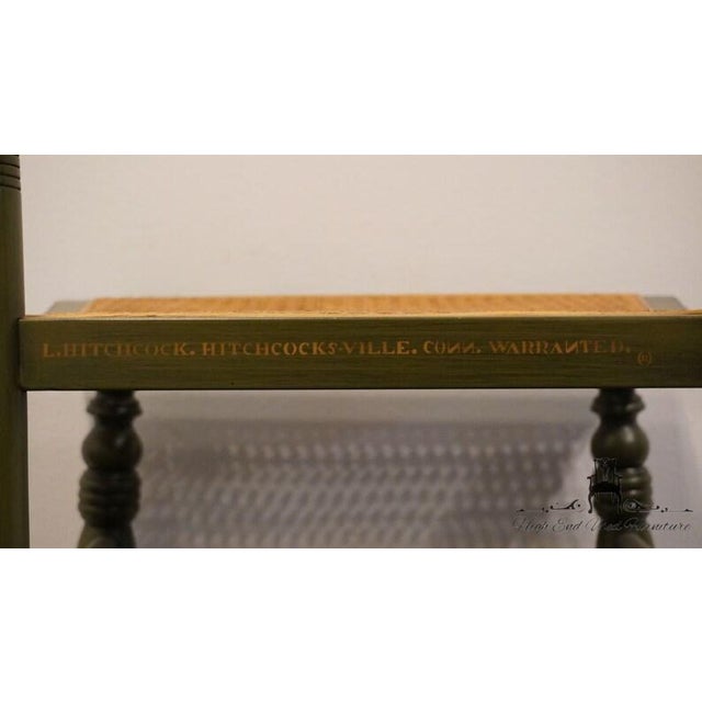 Mid-Century Modern Hitchcock 1974 Limited Edition Edward Keith Hand Painted Side Chair - George Washington's Mount Vernon For Sale - Image 3 of 10