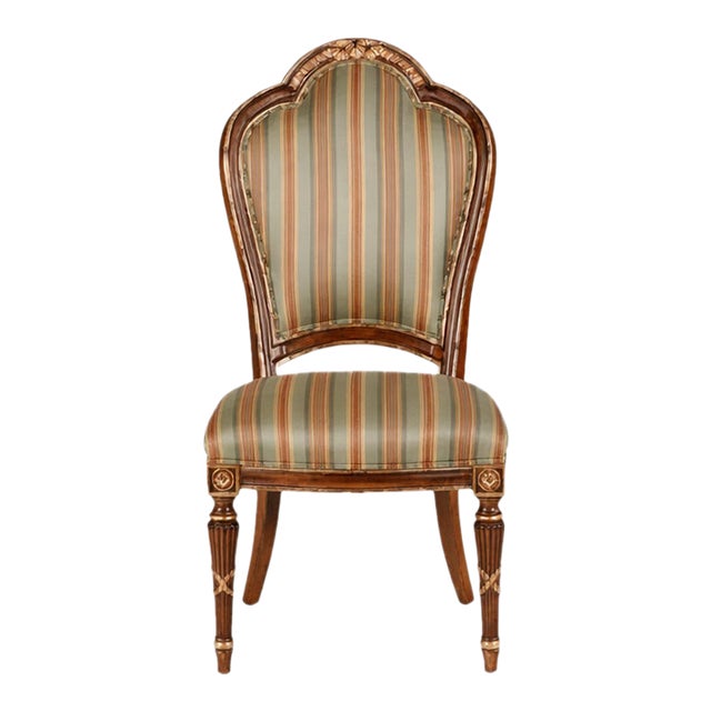 Late 20th Century Oversized Carved Louis XVI Style Dining Chair by Ferguson Copeland For Sale