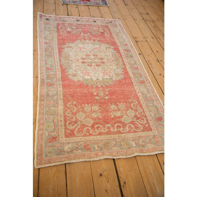 Vintage Distressed Oushak Rug - 3'2" x 5'8" For Sale - Image 9 of 9