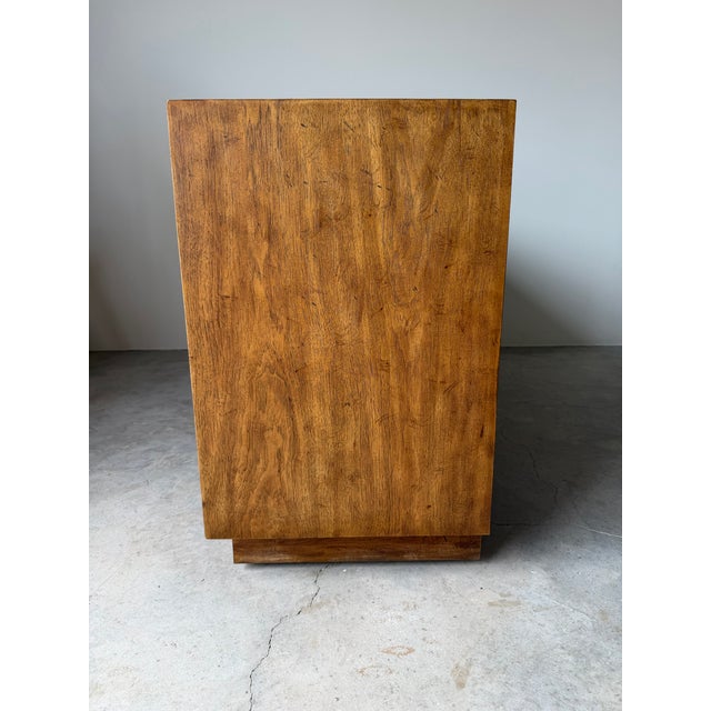 Brown 1970s Mid-Century Modern Drexel Solid Pecan 7-Drawer Dresser For Sale - Image 8 of 12
