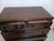 Brown Walnut Antique Chest of Drawer 5 Drawer on Wheels Dark Tone For Sale - Image 8 of 8