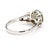 Gia Certified 2.62 Carat Oval Green Alexandrite & Diamond Platinum Vintage Ring, Size 5.75 For Sale In Miami - Image 6 of 12
