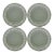 Wedgwood Dinner Plates Cream on Celadon Shell Edge - Set of 4 For Sale