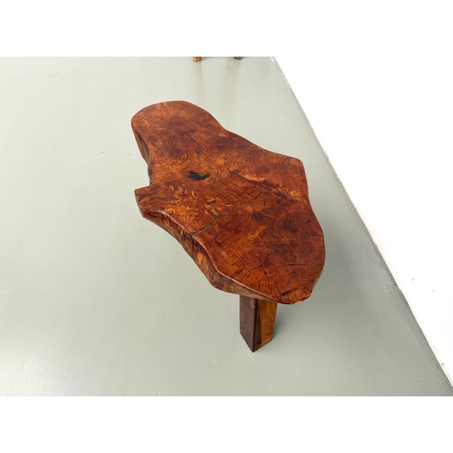 Brutalist Tripod Coffee Table in Teak, 1970s For Sale - Image 16 of 18