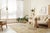 2020s 6x9 Ava Sophie Beige Floral Traditional Hand Knotted Wool Carpet Rug For Sale - Image 5 of 6