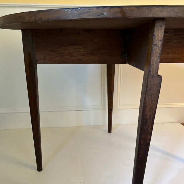 Antique Walnut Drop Leaf Corner Table For Sale - Image 4 of 8