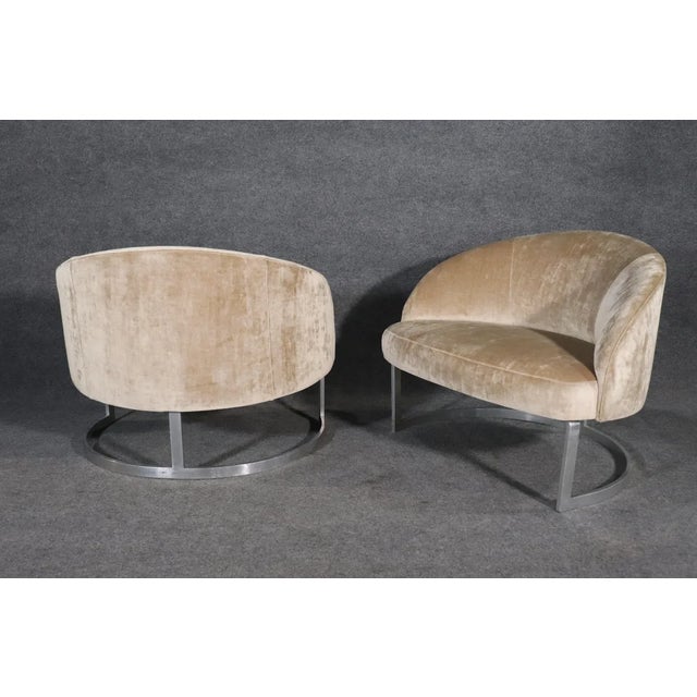 1960s 1960s Mid-Century Oversized Club Chairs- a Pair For Sale - Image 5 of 8