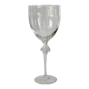 Huge Signed Lalique Roxane Stemmed Vase 15.5”