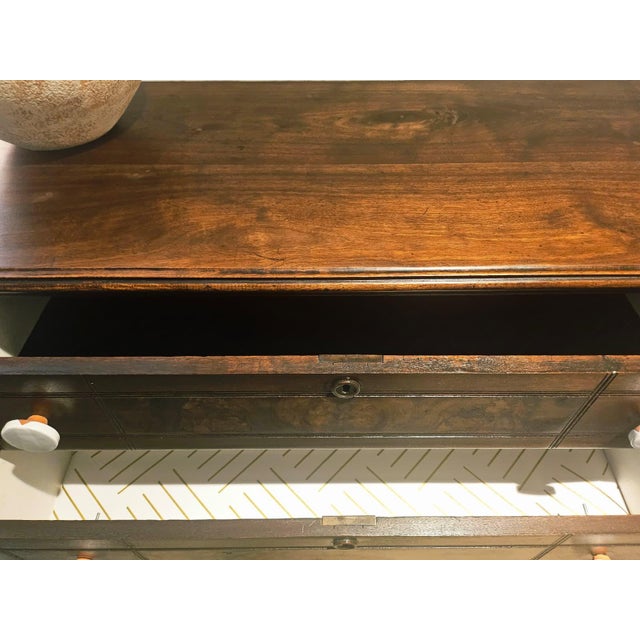 Late Victorian Eastlake Walnut Dresser/Chest of Drawers/Hutch (C1880–1890) For Sale - Image 12 of 16