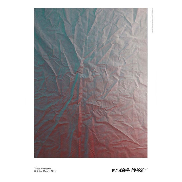 Tauba Auerbach Untitled (Fold) Official Exhibition Poster Dimensions: 19,6 x 27,5 in / 50 x 70 cm Sold unframed