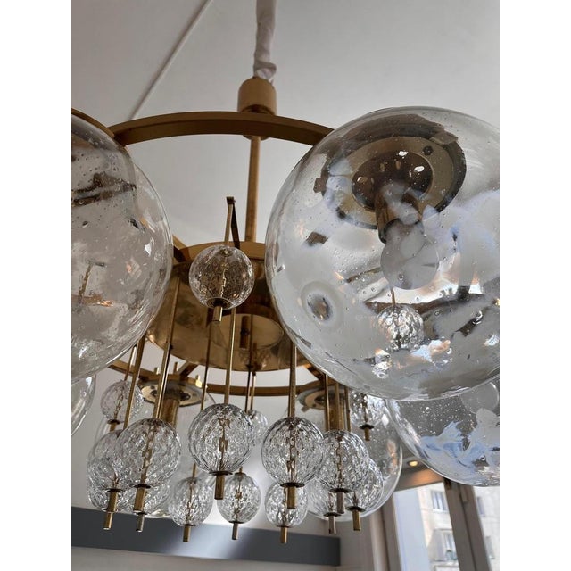 Vintage chandelier by Kamenicky Šenov, Czechoslovakia 1970s I have official proof of authenticity such as vintage...