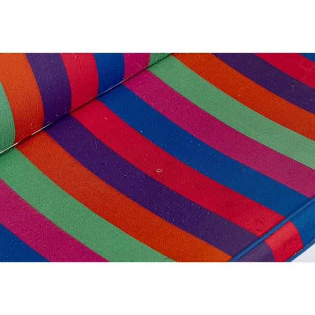 Mid Century Sofa Compact Eames for Herman Miller, Alexander Girard Striped Fabric, 1970s For Sale - Image 13 of 18