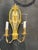 1920 Caldwell Bronze Sconces With Mirror and Cobalt Glass For Sale - Image 9 of 10