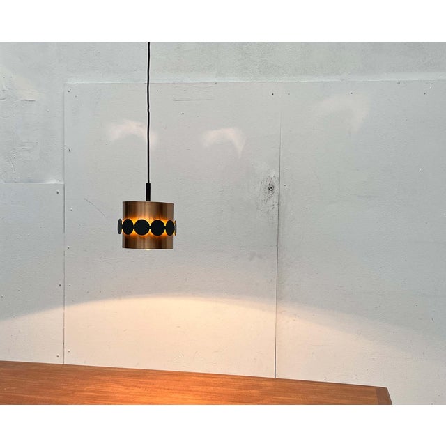 Mid-Century Modern German Copper Pendant Lamp from Doria, 1960s For Sale - Image 16 of 18
