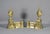 Gold Napoleon III French Fire Dogs in Bronze, 19th Century, Set of 2 For Sale - Image 8 of 14