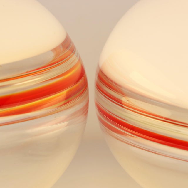 Table Lamps in Layered and Shaded Murano Glass from Leucos, Italy, 1970s, Set of 2 For Sale - Image 11 of 13