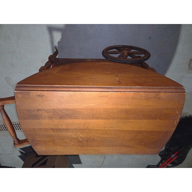 1960s Drop Leaf Tea Cart For Sale - Image 12 of 16