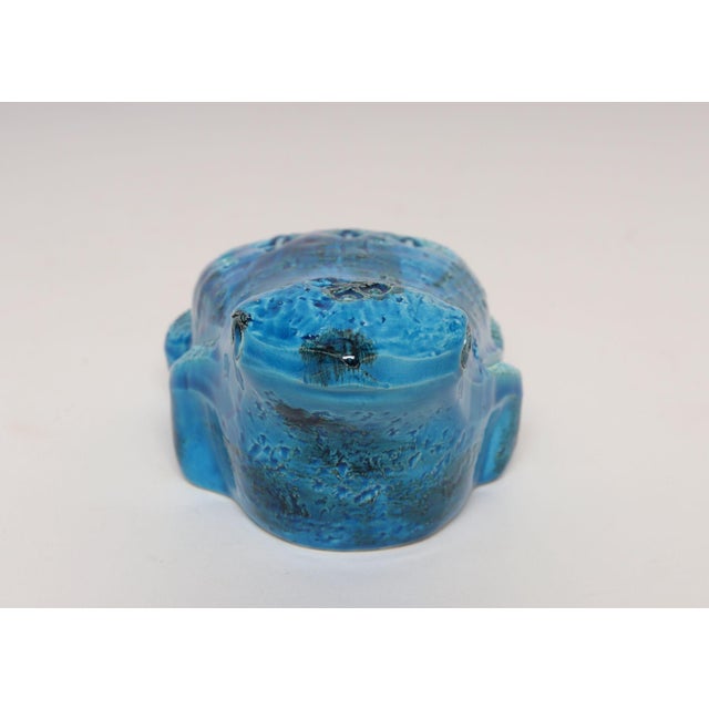 Bitossi Vintage Italian Rimini Blu Ceramic Frog by Aldo Londi for Bitossi For Sale - Image 4 of 16