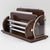Macassar, Chrome and Lucite Desk Accessory Letter Holder, circa 1940 For Sale In Atlanta - Image 6 of 14