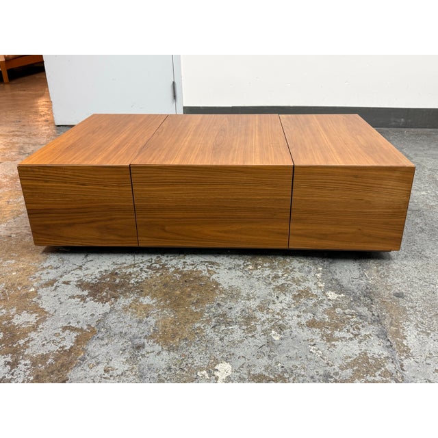 Vig Furniture Modrest Leslie Modern Walnut Coffee Table For Sale - Image 4 of 12