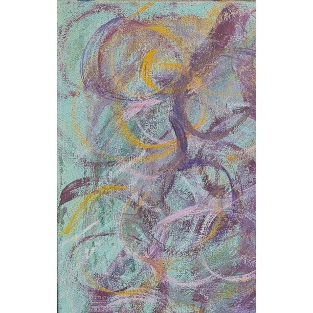 Mid-Century Modern Mid Century Abstract Painting - Overlapping Circles For Sale - Image 3 of 7
