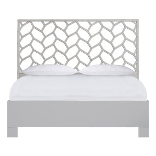 Silas Platform Bed King - Light Gray For Sale