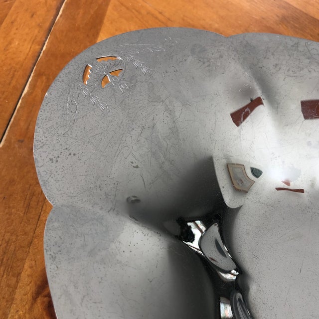 Vintage Chrome Bread Tray For Sale In New York - Image 6 of 8