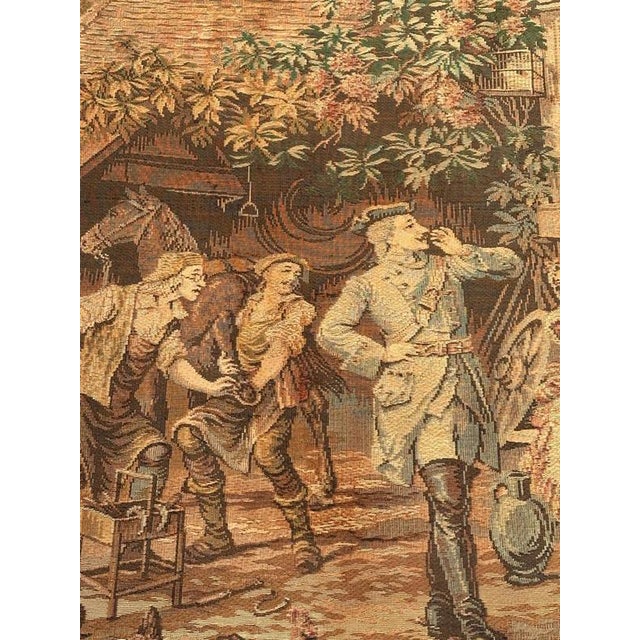 Vintage Aubusson Jacquard Tapestry, 1960s For Sale - Image 3 of 18