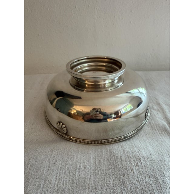 Antique Silver Plated Bronze Champagne Bowl by Victor Saglier, 1890s For Sale - Image 5 of 9