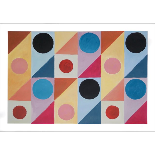 Beige 2022, Abstract Geometric Constructivist Painting by Natalia Roman For Sale - Image 8 of 8