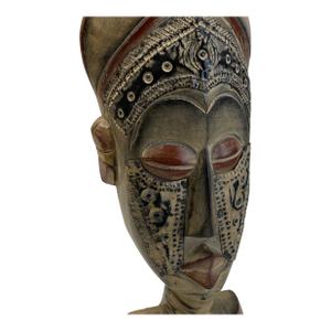 Symbolic Sese Wood African Tribal Mask (Ghana)