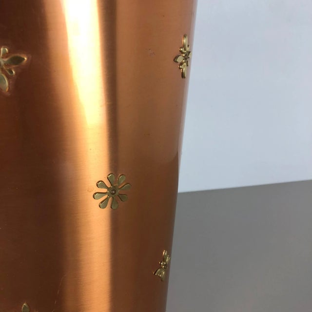 Copper German Copper Umbrella Stand by United Workshop Munich, 1950s For Sale - Image 8 of 18