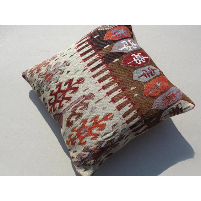 Textile Kilim Rug Pillow For Sale - Image 7 of 11