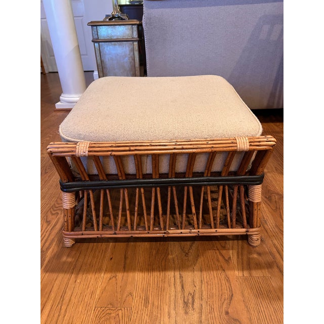 1940s Roosevelt Chairs and Ottoman For Sale - Image 9 of 15