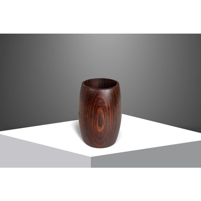 Set of 6 Danish Modern Serving Knives With Solid Rosewood Holder by Rostfrei Solingen, Germany, Circa 1970's For Sale - Image 9 of 12