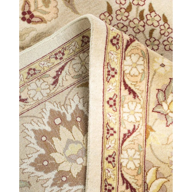 Mogul, One-of-a-Kind Hand-Knotted Area Rug in Ivory, 9' 3" x 12' 0" For Sale In New York - Image 6 of 8
