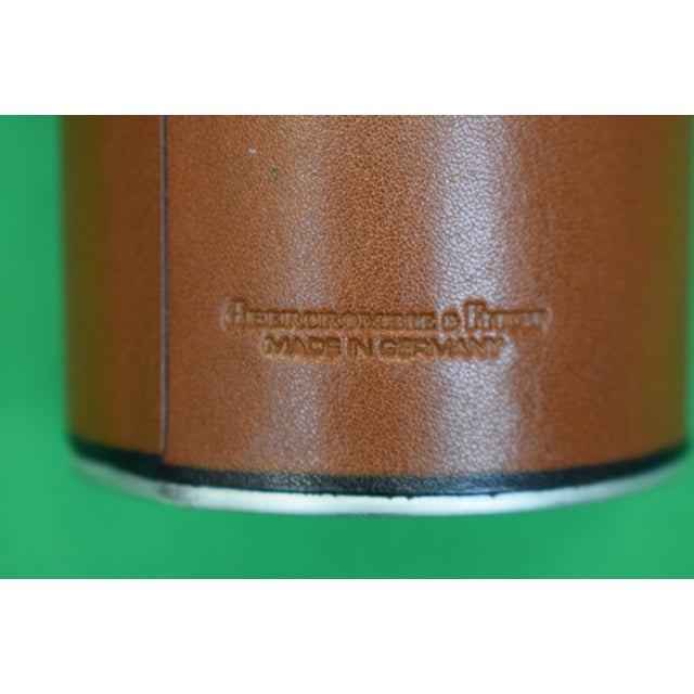 Mid 20th Century Abercrombie & Fitch Leather Lined Thermos Bottle W/ Strap (Nwot) For Sale - Image 5 of 5
