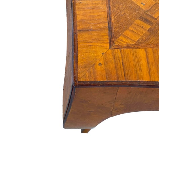 Sleek Italian Parquetry Inlay Writing Desk, Made in Italy For Sale - Image 12 of 18