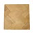 Salvaged elm wood cube side table with chevron design on top. Each will have variations in wood tones, grain, and natural...