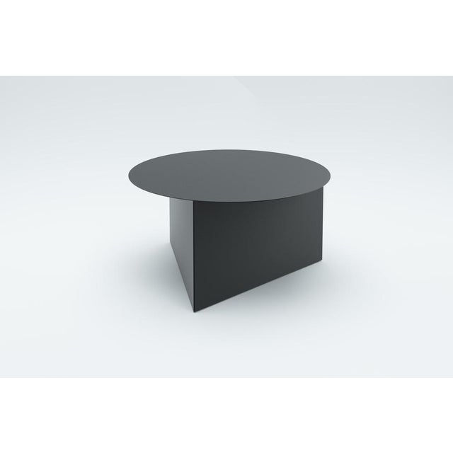 Steel Prisma Circle 70 Coffe Table by Sebastian Scherer For Sale - Image 10 of 14