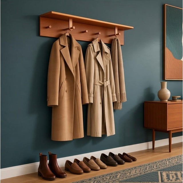 Wood No. 208 Hat Shelf in Teak by Aksel Kjersgaard, Denmark, 1960s For Sale - Image 7 of 9