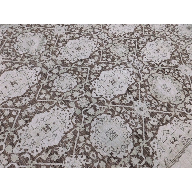Fine Agra Style Handmade Rug. 8'x 9'8" For Sale - Image 4 of 18