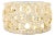1ctw Diamond Filigree Wide Band, 18k Yellow Gold, Ring Size 5.5 For Sale