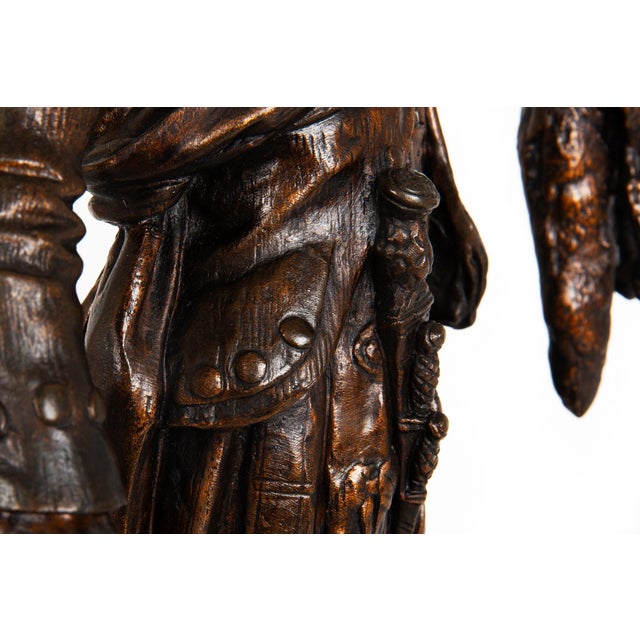 French Antique Bronze Sculpture “Scottish Hunter”, Pierre Jules Mene Ca. 1900 For Sale - Image 16 of 18