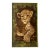1970 Leopard Cub Wesco Reltex Framed Fabric on Board For Sale