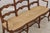 Country French Triple Back Rush Seat Settee For Sale - Image 13 of 18