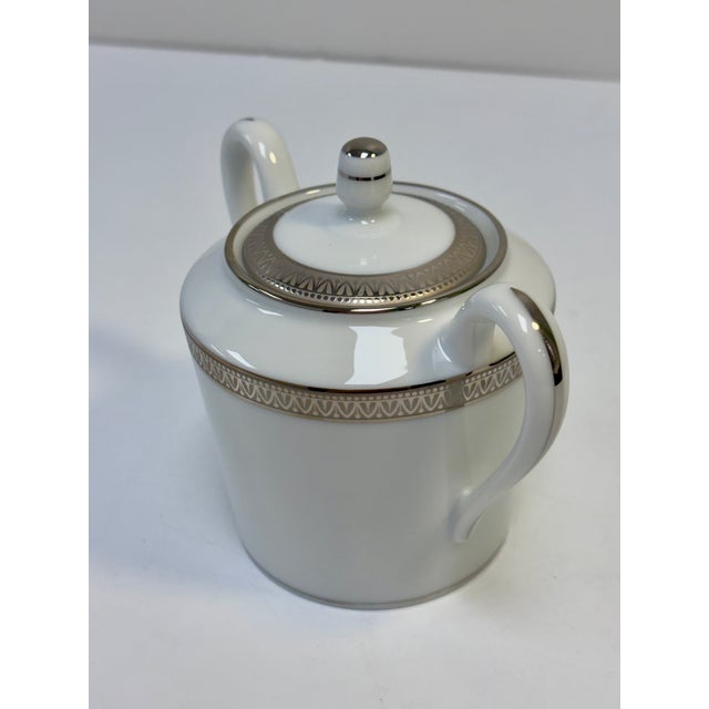 Charles Haviland & C. Parlon Limoges Malmaison Platinum (No Verge) Porcelain Set - 8 Pieces For Sale - Image 10 of 17